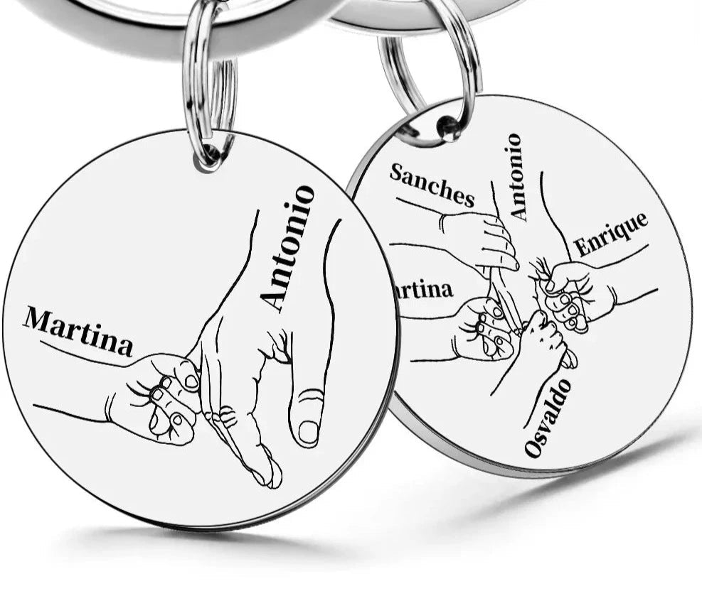 מחזיק מפתחות עם שמות בהתאמה אישית - Coralita